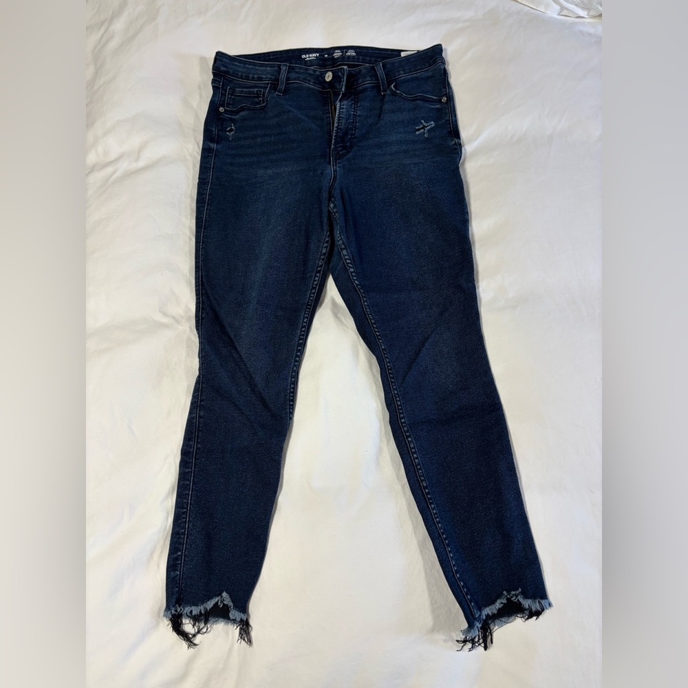Old Navy Dark Blue Rockstar super Skinny Jeans
